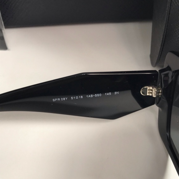💯Authentic- New - PRADA PR 08YS SYMBOLE SUNGLASSES
BLACK - Picture 11 of 12